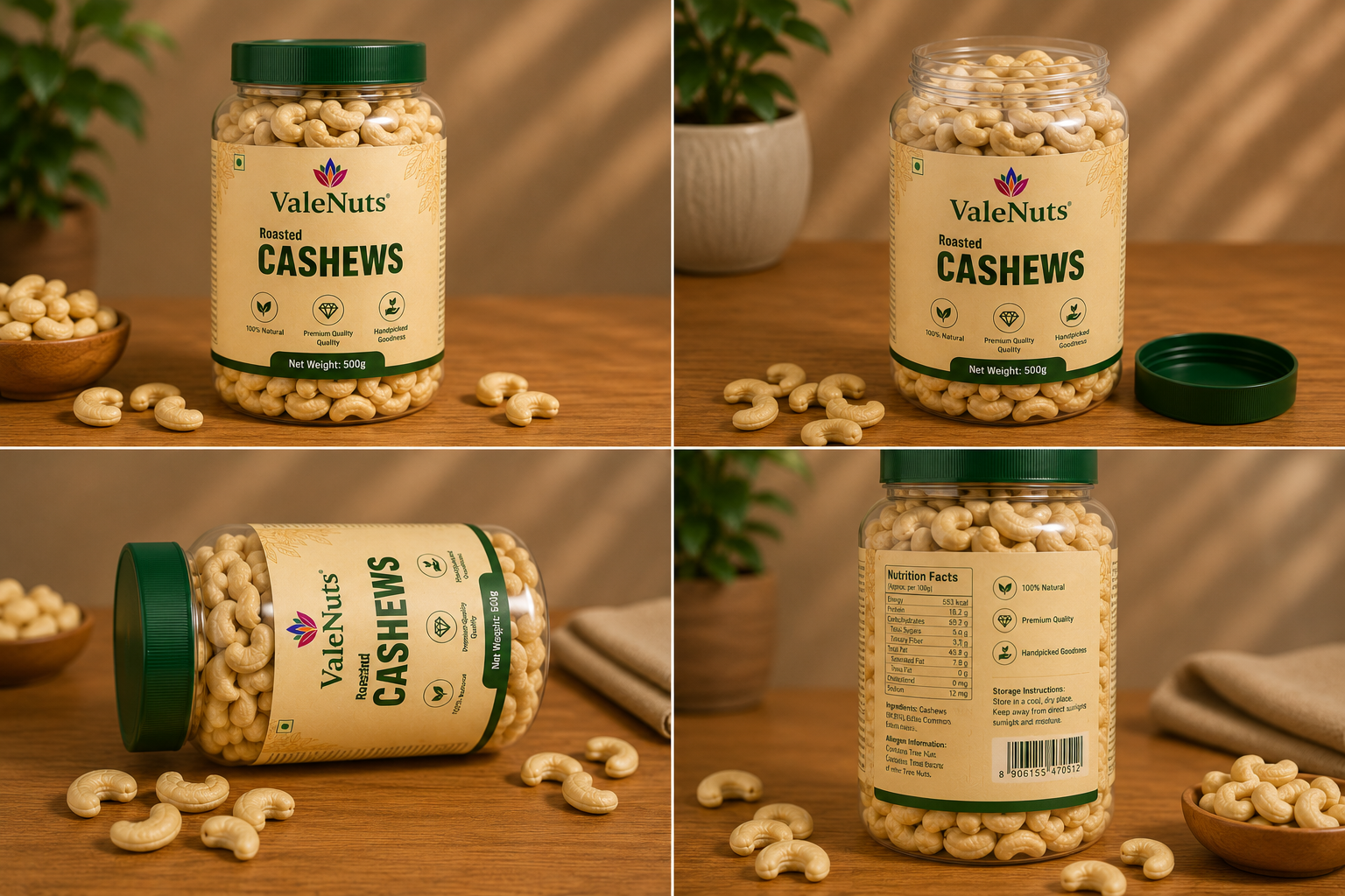 Whole Cashews (W240)